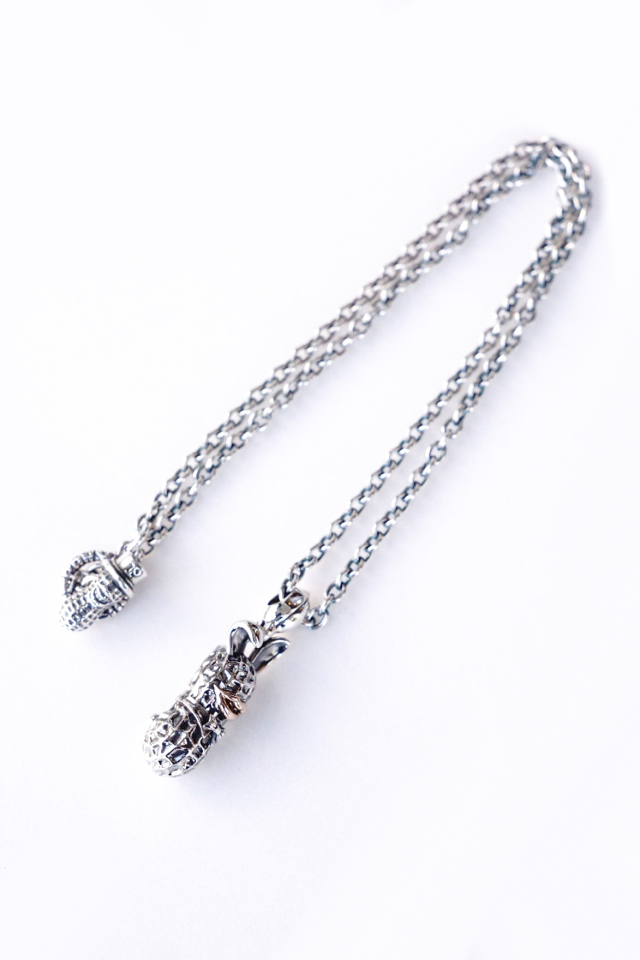 PEANUTS & Co. L BUNNY silver x k10PG + chain all silver