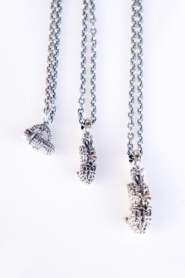 PEANUTS & Co. L BUNNY silver x k10PG + chain all silver