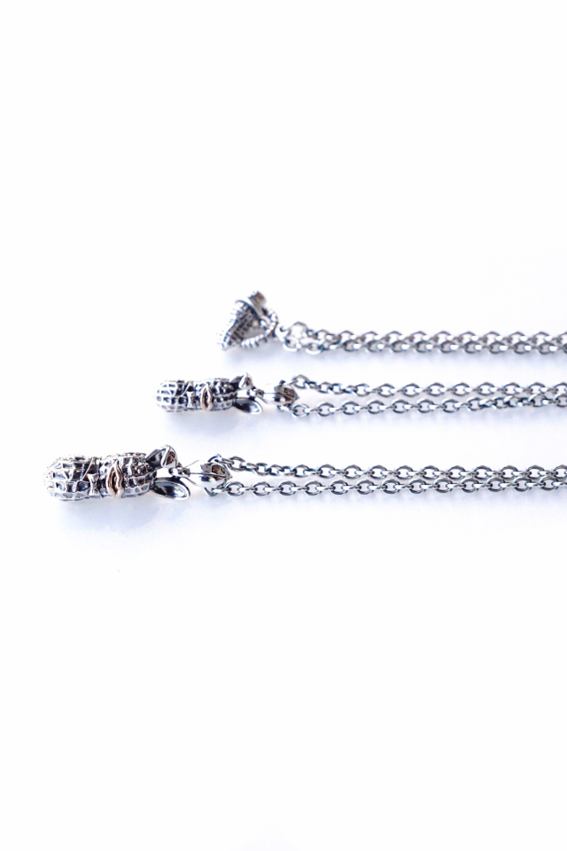 PEANUTS & Co. L BUNNY silver x k10PG + chain all silver