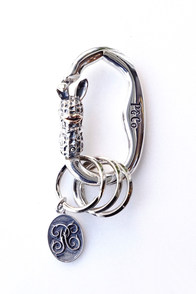 PEANUTS & Co. BUNNY PEANUTS CARABINER silver x k10PG