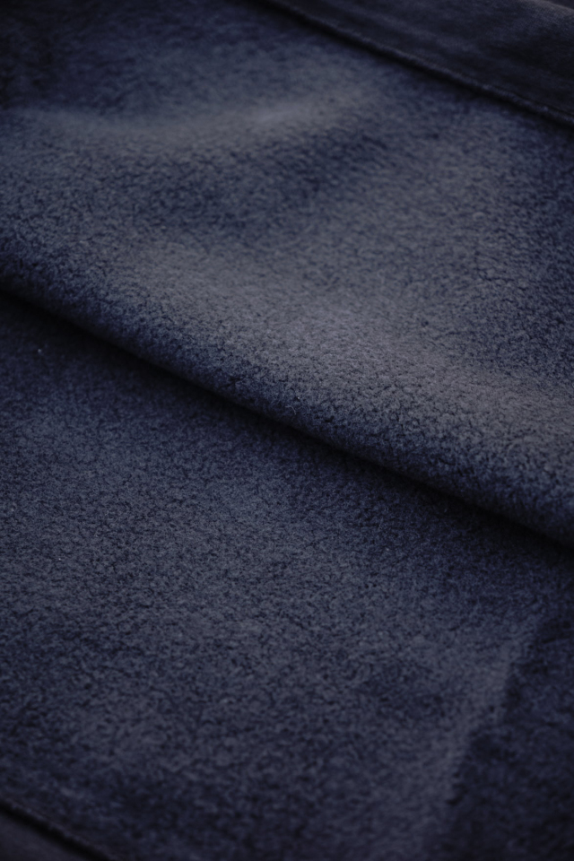 Olde Homesteader US012 Cotton Fleece Henley Neck Long Sleeve Olde Worker’s Black