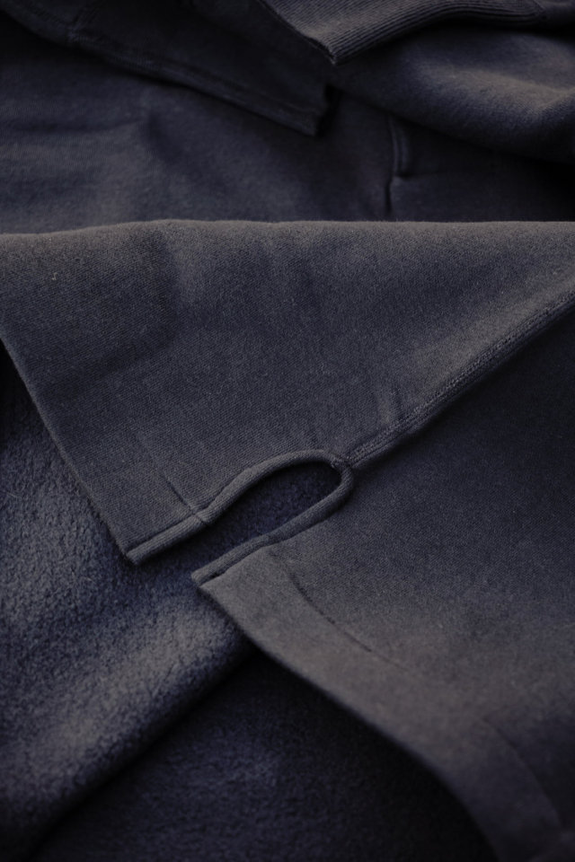 Olde Homesteader US012 Cotton Fleece Henley Neck Long Sleeve Olde Worker’s Black