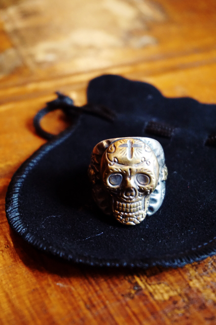 B.S.M.G. B.O. Skull Ring Silver