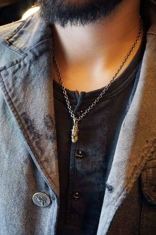 PEANUTS & Co. MEDIUM BERO PEANUTS BRASS + CHAIN BRASS×SILVER