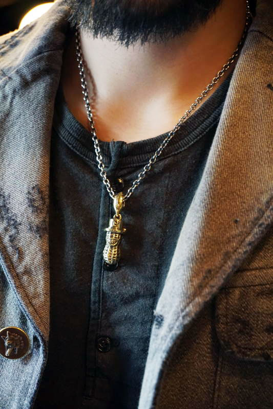 PEANUTS & Co. LARGE PEANUTS BRASS + CHAIN BRASS×SILVER