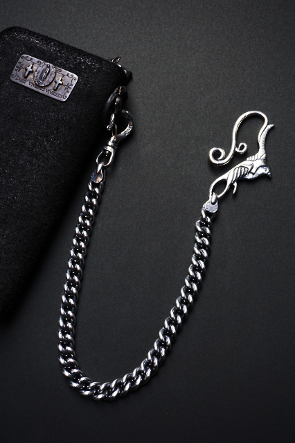 GANGSTERVILLE×galcia WALLET - CHAIN 45cm SWALLOW SILVER