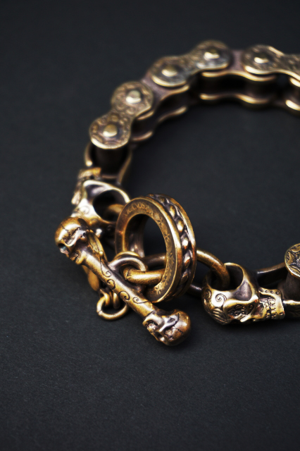 galcia M-BR-MC002B / 約 23 cm MCC-TYPE CARVING BRACELET