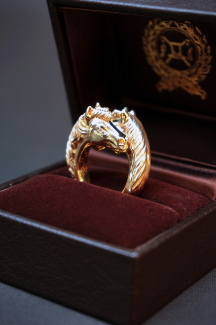 PEANUTS & Co. TWO FACE HORSE RING ☆K10 GOLD B.S.W. market place