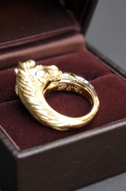 PEANUTS & Co. TWO FACE HORSE RING ☆K18 GOLD B.S.W. market place