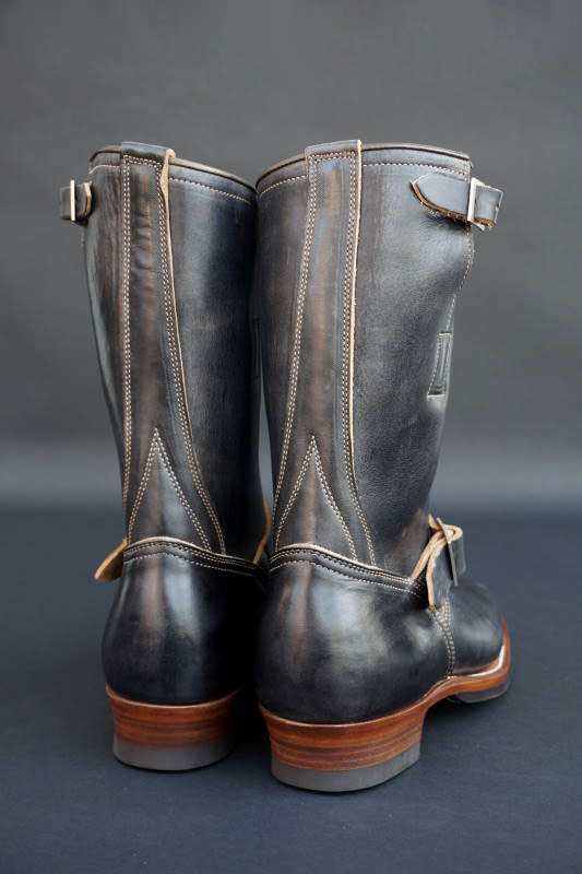 Latigo boots Engineer CLINCH Handdy Black Latigo Engineer CLINCH け*い様 Black place market B.S.W. 靴