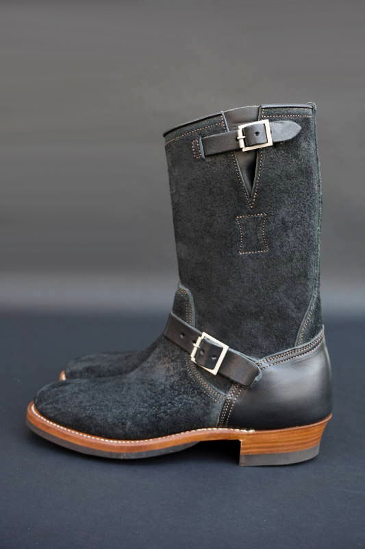 CLINCH Enginner boots Full VG Black & Black Roughout