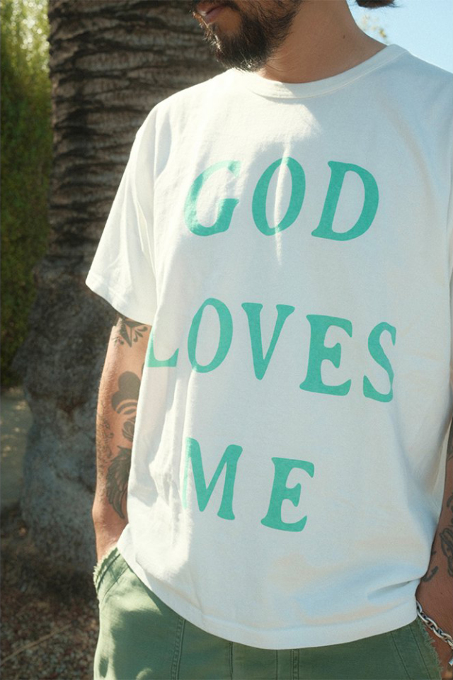 JANIS & Co. #GOD LOVES ME TEE WHITE