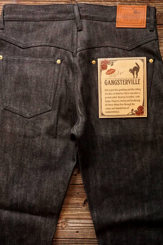 GANGSTERVILLE THUG - DENIM ※BLACK RIGID B.S.W. market place