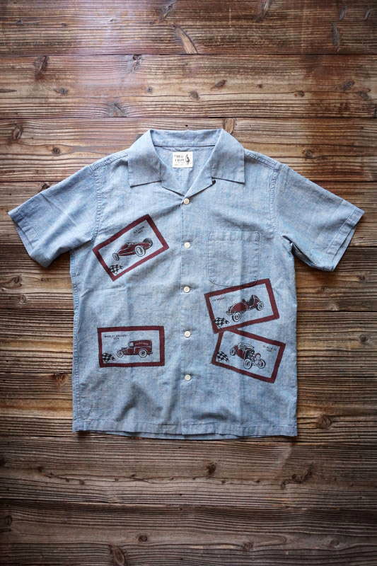 OLD CROW OLD LETTERS - S/S SHIRTS INDIGO