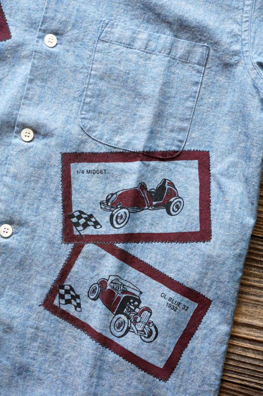 OLD CROW OLD LETTERS - S/S SHIRTS INDIGO