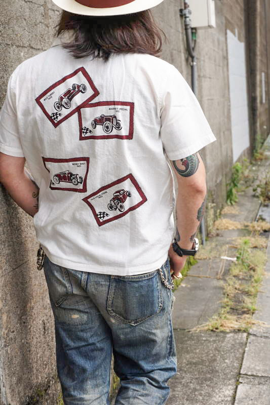 OLD CROW OLD LETTERS - S/S SHIRTS WHITE