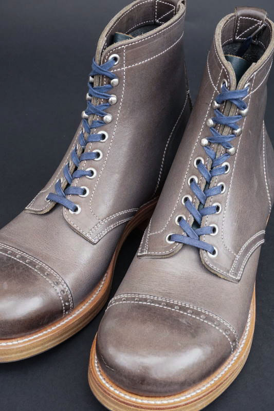 blue lace up boots