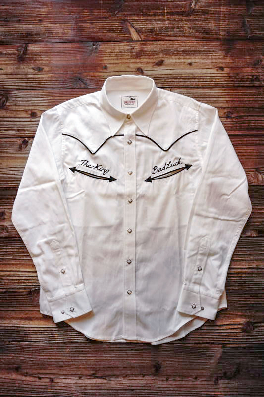GANGSTERVILLE BAD LUCK - L/S SHIRTS WHITE