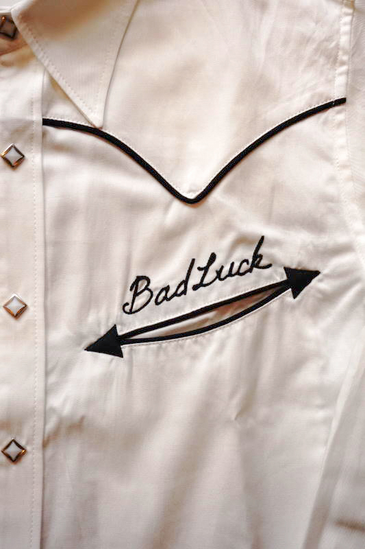 GANGSTERVILLE BAD LUCK - L/S SHIRTS WHITE