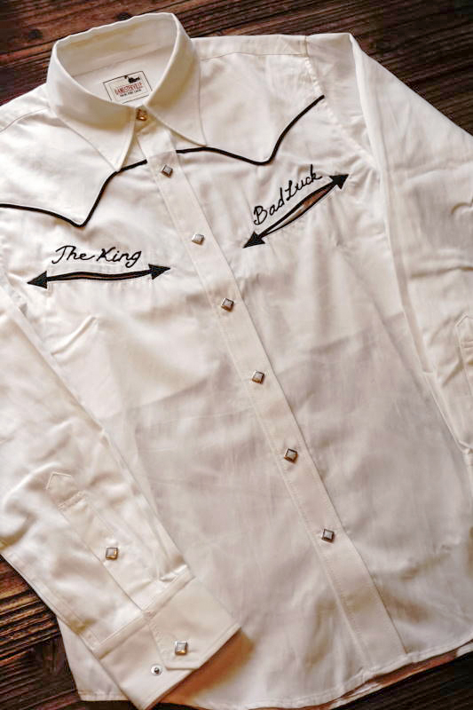 GANGSTERVILLE BAD LUCK - L/S SHIRTS WHITE