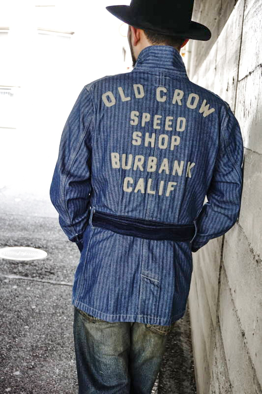 OLD CROW SPEED SHOP - COAT ※MIDDLE INDIGO