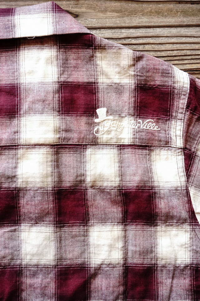 GANGSTERVILLE JAMES - S/S SHIRTS BURGUNDY