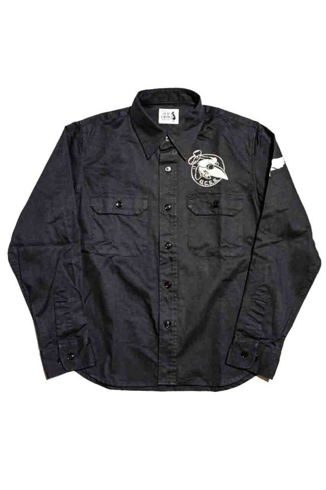 OLD CROW CROW OFFICERS - L/S SHIRTS BLACK