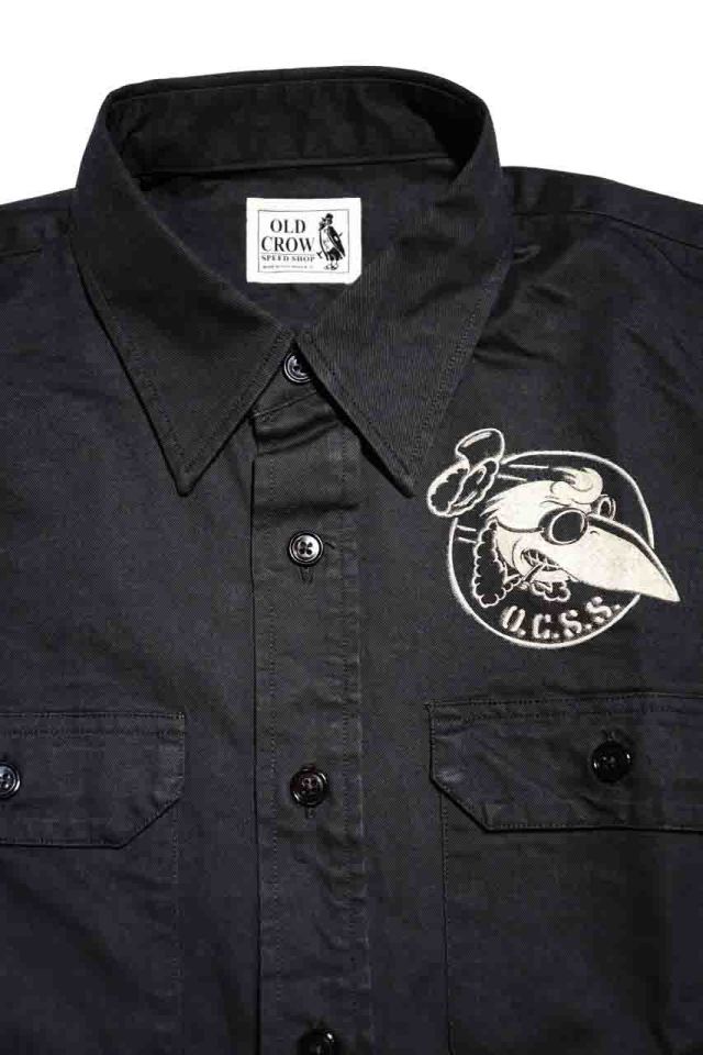 OLD CROW CROW OFFICERS - L/S SHIRTS BLACK