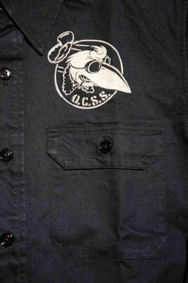 OLD CROW CROW OFFICERS - L/S SHIRTS BLACK