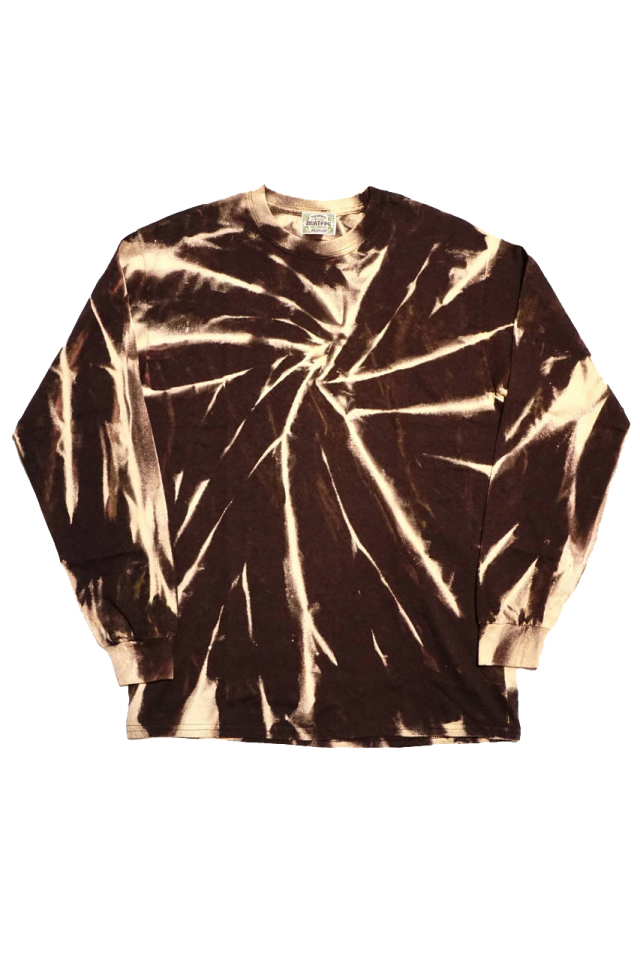 Peanuts & Co. TIE DYE LONG T-SHIRT BROWN