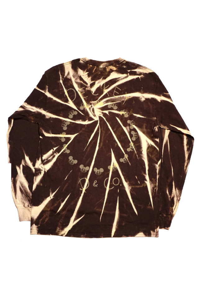 Peanuts & Co. TIE DYE LONG T-SHIRT BROWN