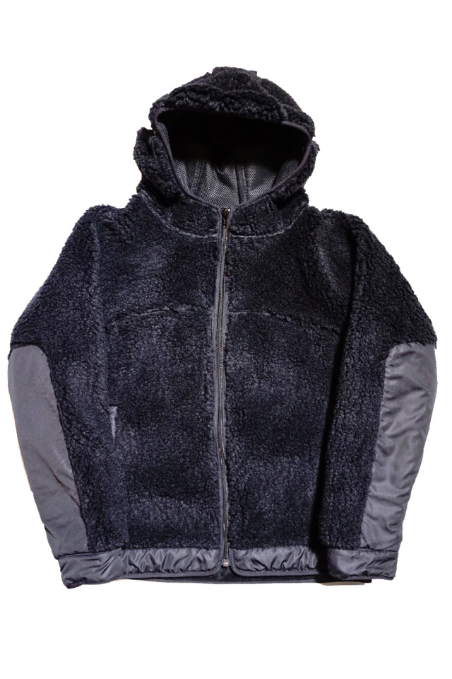 COMFY OUTDOOR GARMENT RABBIT HOODIE BLACK/BLACK B.S.W. market place