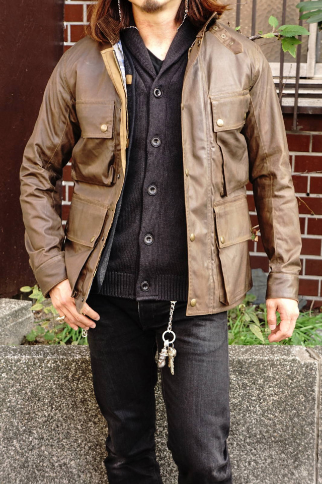 ADDICT CLOTHES JAPAN ACVM COTTON SHAWL COLLAR KNIT BLACK