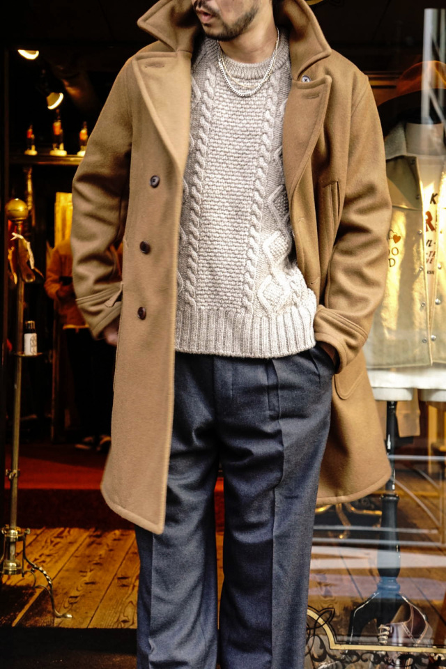 特別セール品】 GLADHAND BILLS COAT ビルズ レザー パイピング