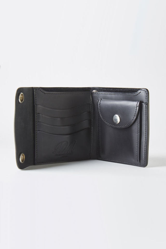 ADDICT CLOTHES JAPAN ACV-W02S SHORT TRACKER WALLET BLACK