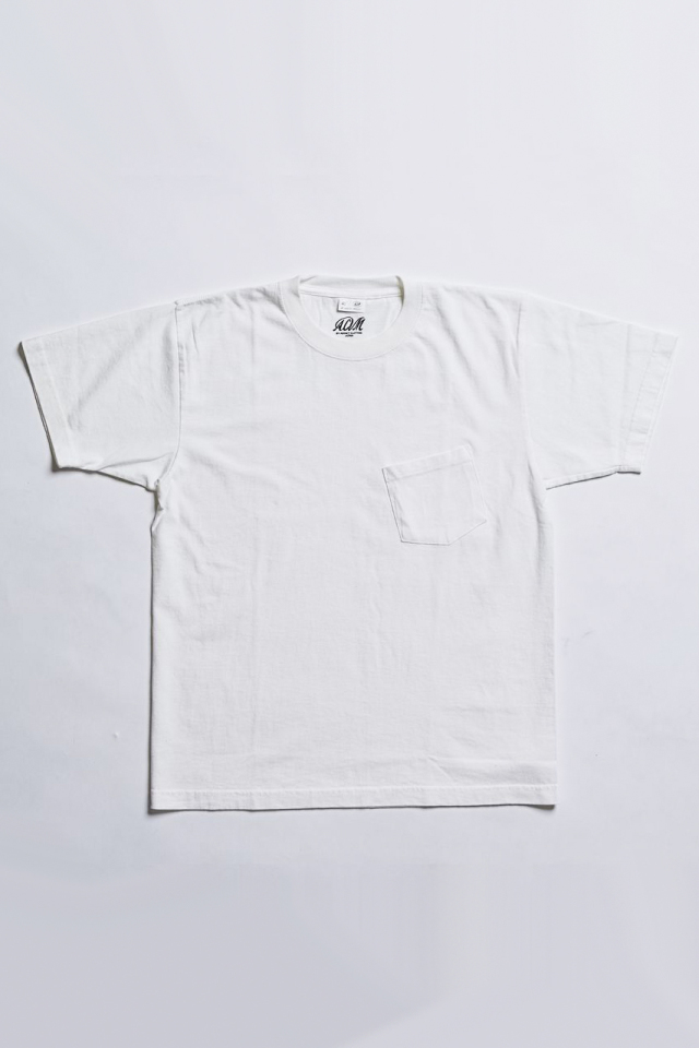 ADDICT CLOTHES JAPAN ACV-CS01 SLANTING POCKET TEE WHITE