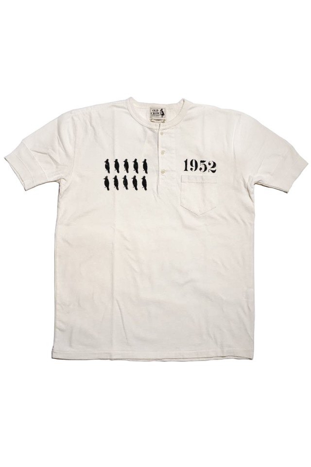 OLD CROW CROW STRIKE - S/S HENRY T-SHIRTS WHITE