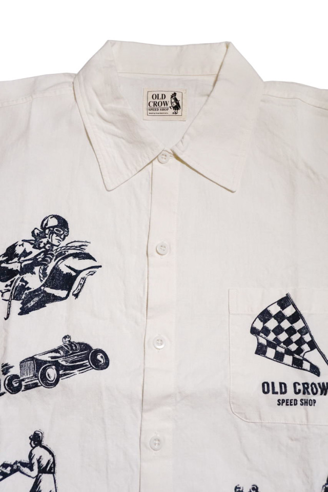 OLD CROW MEMORIES OF RACE - S/S SHIRTS WHITE