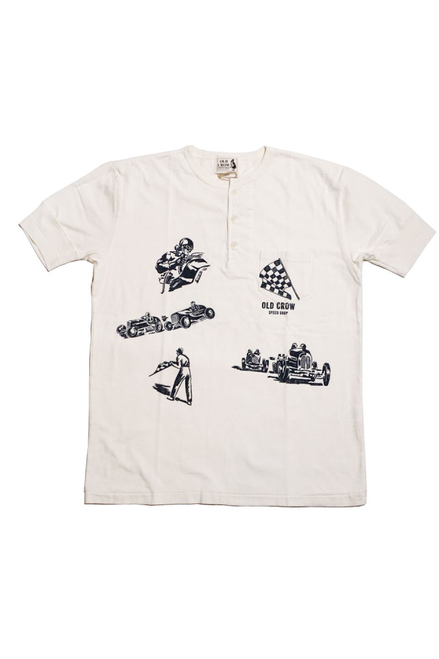 OLD CROW MEMORIES OF RACE - S/S HENRY T-SHIRTS WHITE