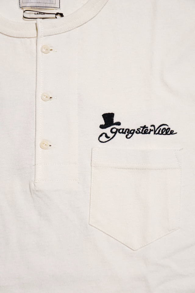 GANGSTERVILLE DISOVEDIENCE - S/S HENRY T-SHIRTS WHITE