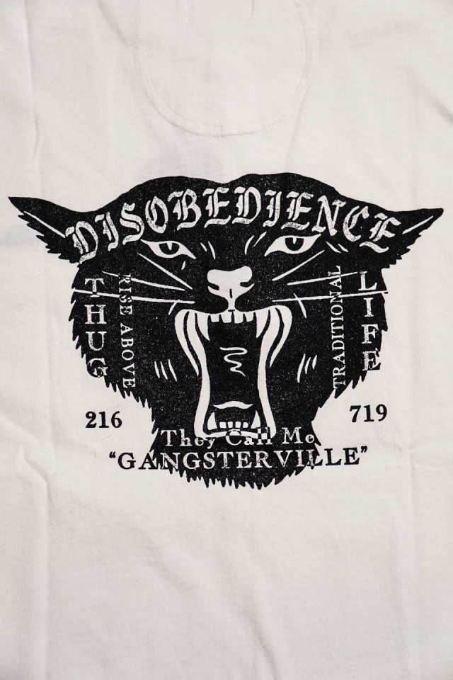 GANGSTERVILLE DISOVEDIENCE - S/S HENRY T-SHIRTS WHITE
