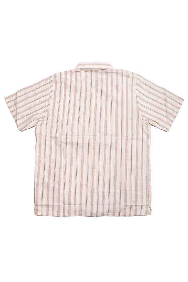 GANGSTERVILLE THUG STRIPE - S/S SHIRTS IVORY