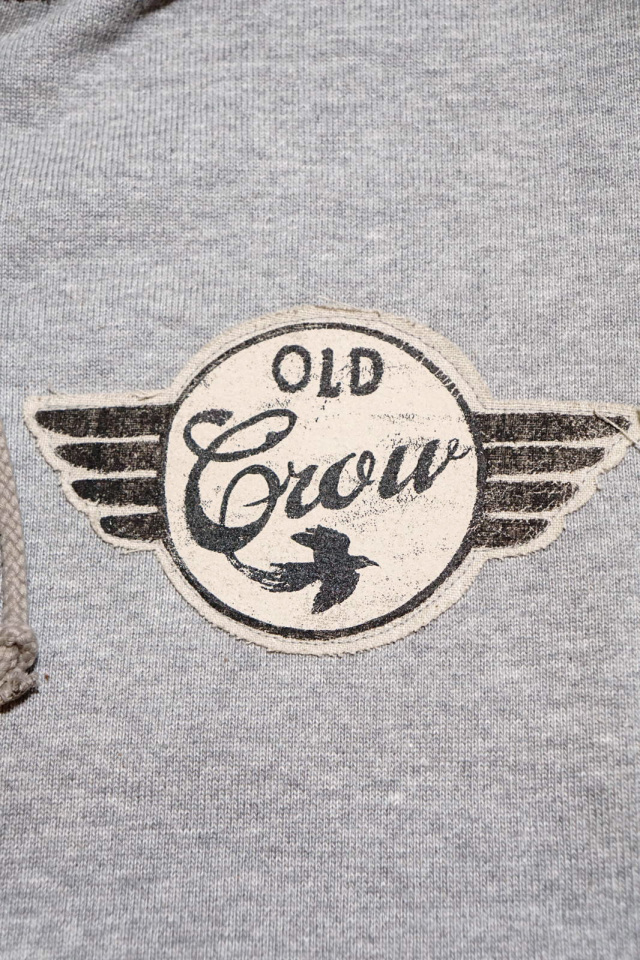 OLD CROW SPEEDWAY - SWEAT ZIP UP HOODIE GRAY