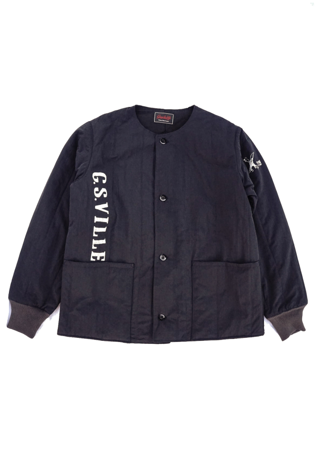 GANGSTERVILLE 719 - QUILTED JACKET BLACK B.S.W. market place