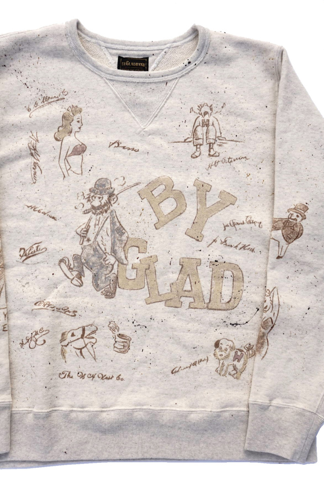 夜空 GLAD HAND gladden sweat ハンドペイント Sサイズ | ochge.org
