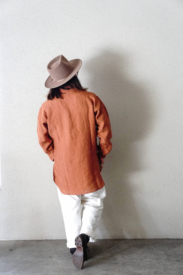 BY GLAD HAND HOTEL ROYAL - L/S PULLOVER LONG SHIRTS ORANGE