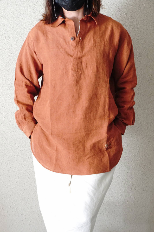 BY GLAD HAND HOTEL ROYAL - L/S PULLOVER LONG SHIRTS ORANGE