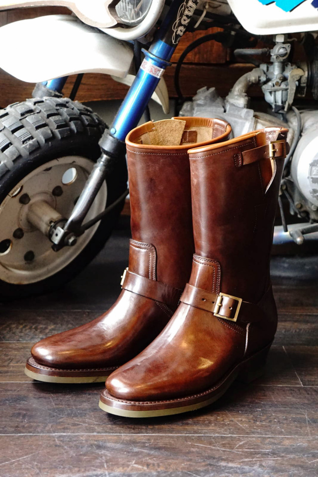 CLINCH Engineer boots Horsebutt overdye BROWN B.S.W. market place