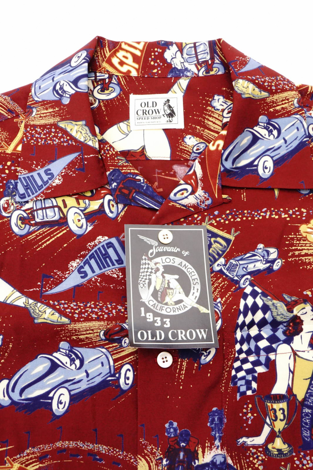 OLD CROW MOTORDROME - S/S SHIRTS RED