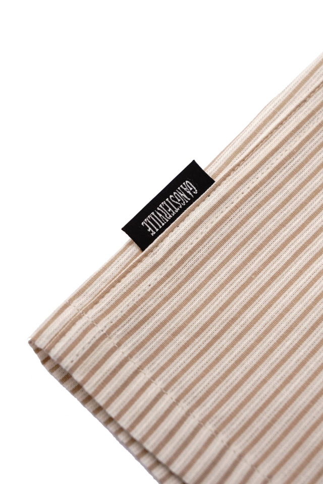 GANGSTERVILLE ROOSTER - S/S STRIPE SHIRTS BEIGE
